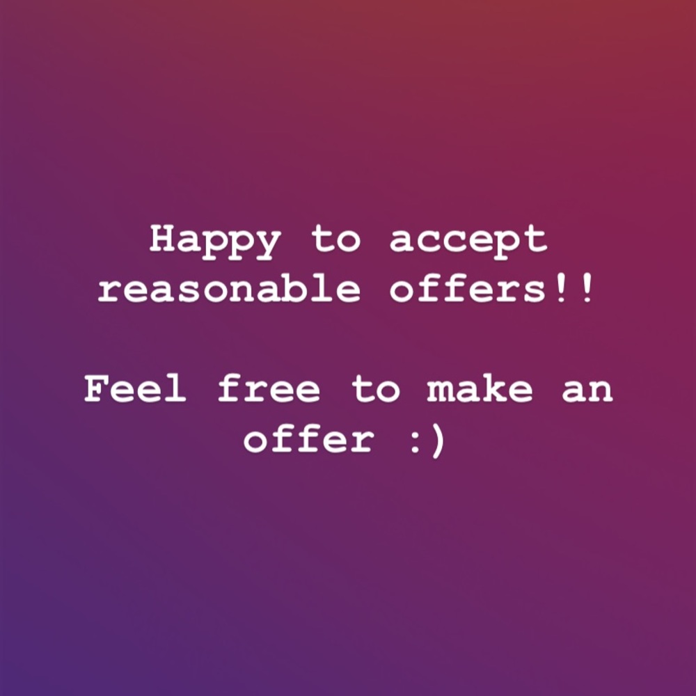 Accepting reasonable offers!